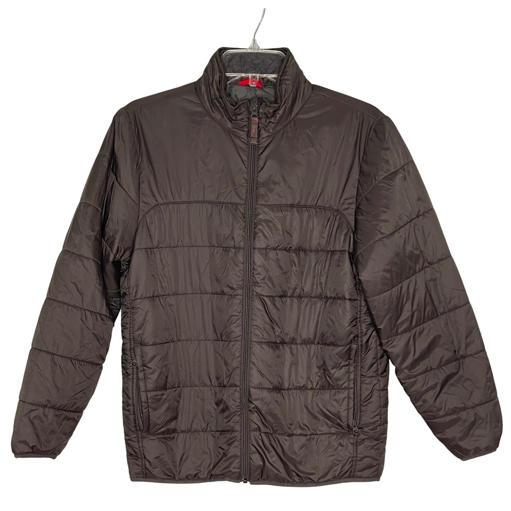 Gap Kids XXL 14-16 Dark Graphite Gray Primaloft Puffer Jacket Full Zip Quilted